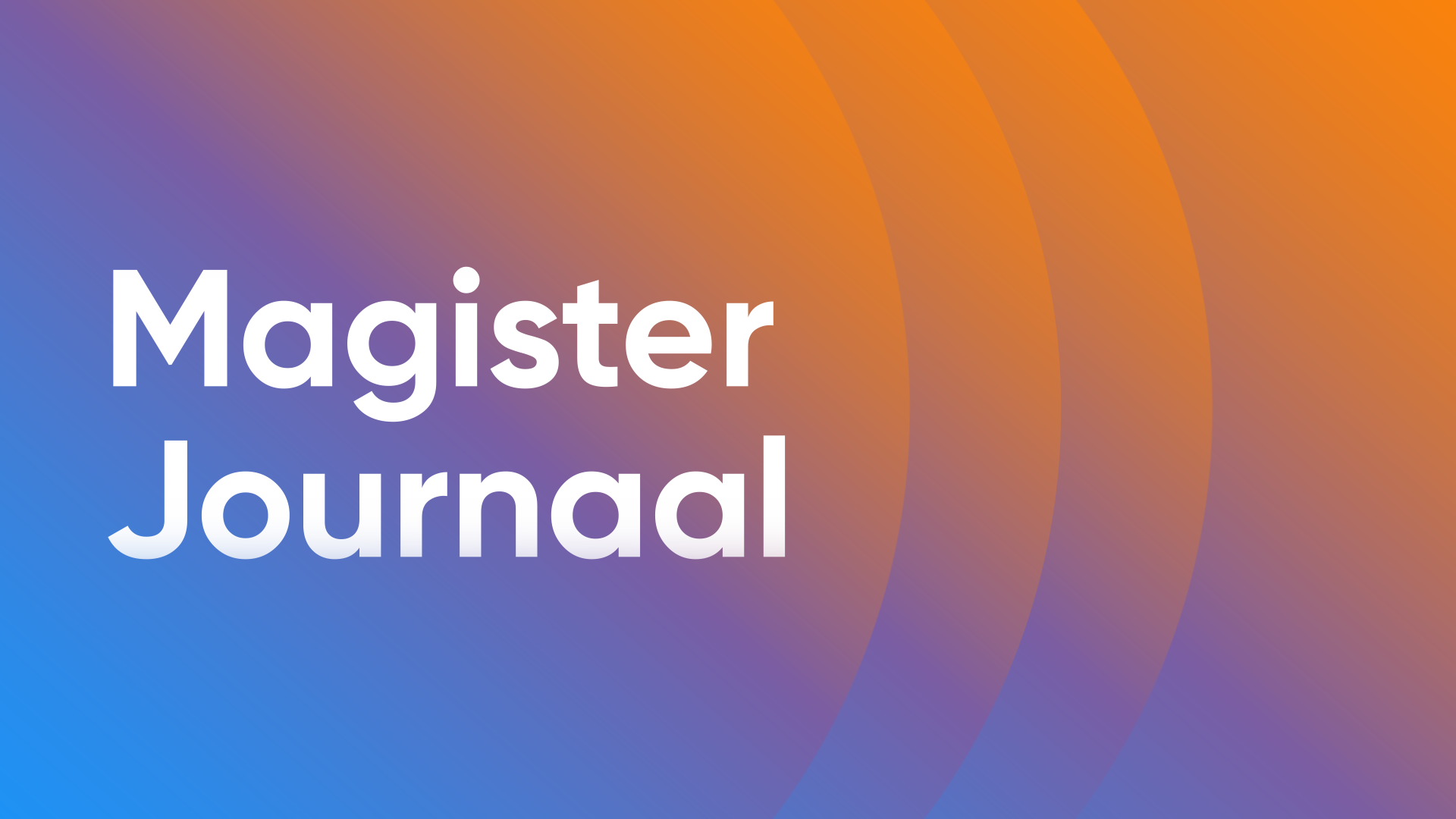 Magister Journaal