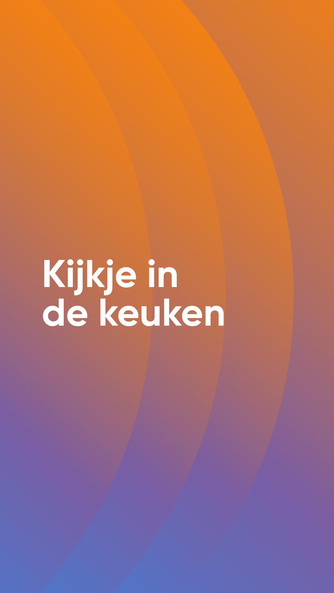 Kijkje in de keuken